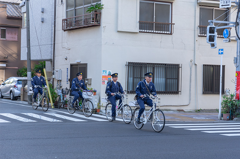 高視認性安全ベスト使用例